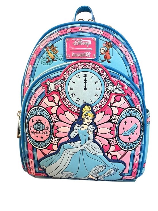 Loungefly Disney Cinderella Stained Glass Portrait Mini Backpack NWT main image 5